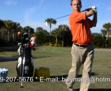 Bill May Golf Lesson, The Baseball Swing
