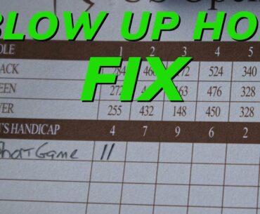 Blow Up Hole Fix on the Golf Course