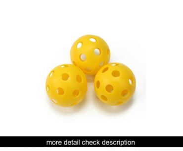 Need20pcs Air Flow Hollow Golf Balls for Golf Practice (Yellow)