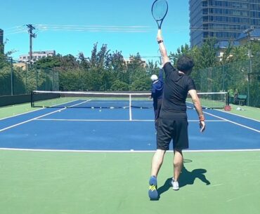 Learn how to hit short and deep Tennis overhead in 4 simple steps - USPTA Elite Pro coach Viet Tran
