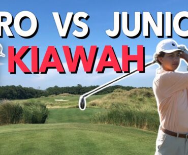 CRAZY Match w/Junior Golfer. Kiawah Island Club Front Nine. Pro vs Junior | Bryan Bros Golf
