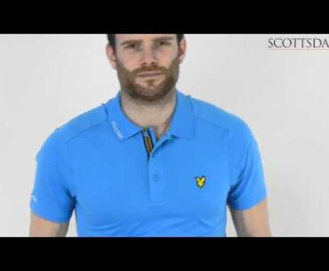 Lyle & Scott Hawick Tech Polo Shirt Borders Blue