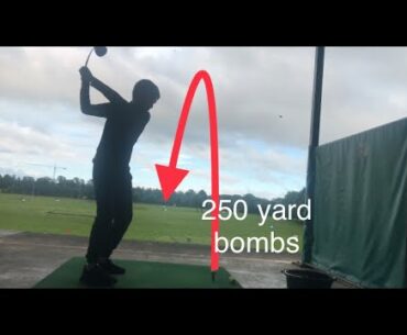 3 guys at the driving range
