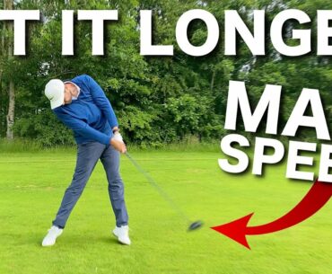 HOW TO HIT THE GOLF BALL LONGER & INCREASE CLUB HEAD SPEED!
