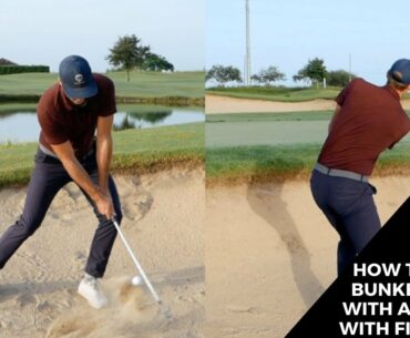 HOW TO HIT A BUNKER SHOT WITH A BUNKER WITH FIRM SAND
