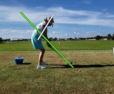 Maintaining posture is a key factor in the golf swing.