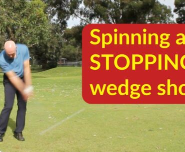 Getting spin on wedge shots