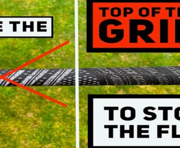 Use The Top Of The Grip To Stop The Flip