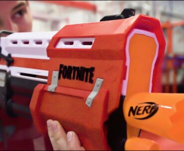 Nerf Fortnite Blasters Battle | Dude Perfect