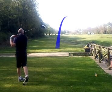 Chris Tees off at the 1st