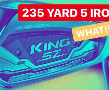 COBRA SPEEDZONE IRONS 235 YARD 5 IRON BOMBS WHAT