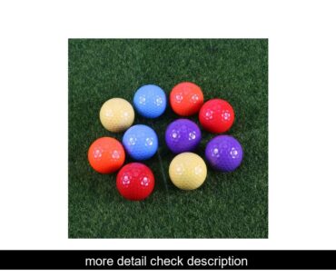 Best10pcs Golf Balls Game Toy Balls Indoor Outdoor Practice Balls for Kids Children (Random Color)