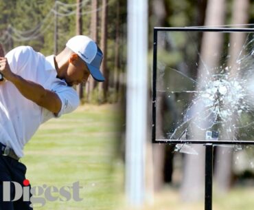 Steph Curry, Deron Williams, and More Celebrities Try To Smash Glass at Lake Tahoe | Golf Digest
