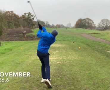 Golf swing over 2 years from beginner to low handicapper