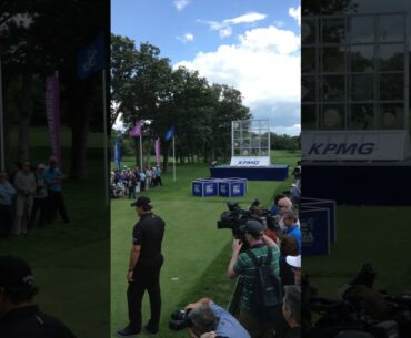 Brooke Henderson and Phil Mickelson at the KPMG Women's PGA Skills Competition