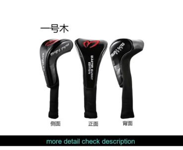 Great buy Golf Woods Clubs Headcovers Set 1# 3# 5# Driver Head Cover Black Red