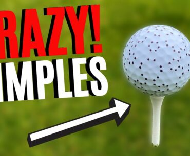 THE CRAZY NEW GOLF BALL DIMPLE DESIGN FOR MORE DISTANCE!?