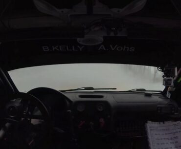 Rally Car 5th gear Spin on ice no studs Sno Drift Rally 2017  Brenten Kelly & Anthony Vohs