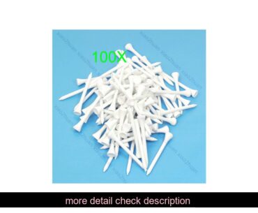 Cheap100pcs 70mm Golf Ball Wood Tee Outdoor sports wooden Tees Brand White
