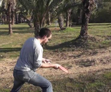 Playing Disc Golf at Park Eshkol Course, Israel