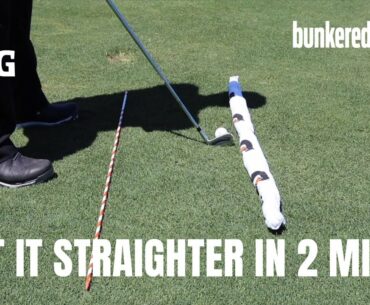 How to hit the golf ball straighter in just 2 MINUTES | IMG Academy