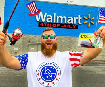 4th of July Gear ONLY Fishing Challenge ('MERICA!!)