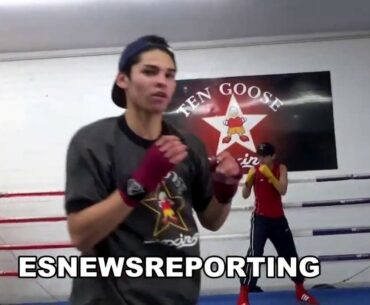 Ryan Garcia Throws 60 Punches In 10 Seconds!  EsNews Boxing