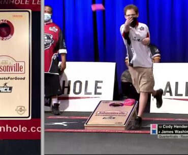 Cornhole: Cody Henderson and James Washington Battle