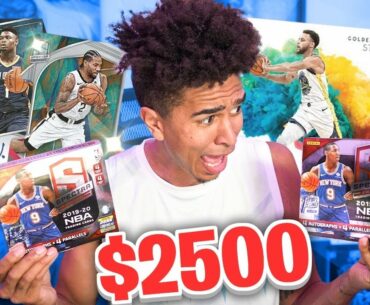 I Spent $2500 for 2 NBA Boxes... *INSANE IRL NBA Basketball Pack Opening*