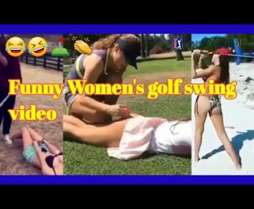 Funny Girl Fails Video Compilation Golf Fails/Funny women Golf swing video, golf fail compilation