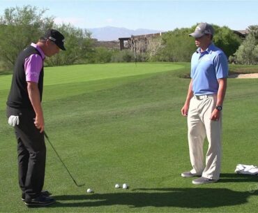 How to hit a One Hop and Stop Pitch, with Freddie Jacobson - Callaway Office Golf Tips