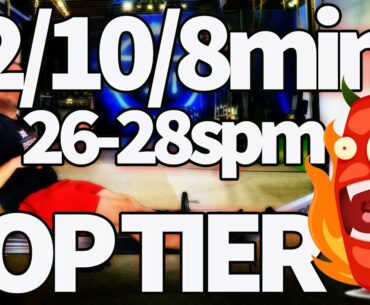Indoor Rowing Workout - PDP Plan Week 3 S4 - 12min 10 min 8 min