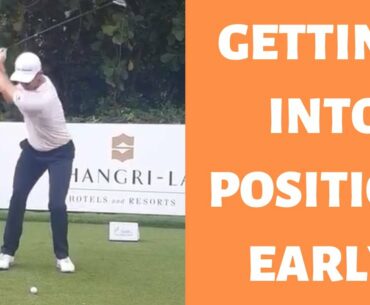 Getting into position early - Golf Swing Concept Video