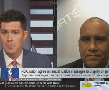 Marc J. "shocked" Messages can be displayed above number on back of jerseys | ESPN SC