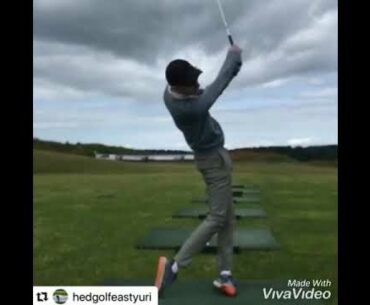 Slow motion junior golf swing #Subscribe & #HitTheBell