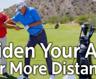 A Wide Golf Swing Arc Gives You More Distance