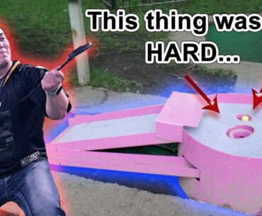 ONE OF THE HARDEST MINI GOLF COURSES WE HAVE EVER PLAYED | FRONT 9