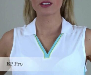 Contrast Blocking Sleeveless Golf Polo - 2 Colors