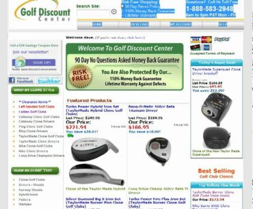Custom Clone Golf Clubs by Golf Discount Center Tour