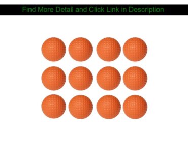 Review 12pcs Soft Flexible Practice Golf Balls PU Golfballs Indoor Outdoor Training Golf Ball (Oran