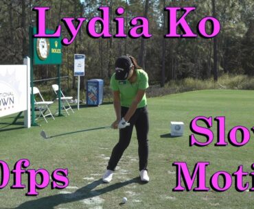 LYDIA KO 120fps FACE ON 3/4 IRON SLOW MOTION GOLF SWING 1080 HD