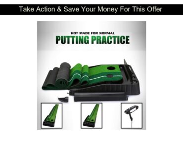 Top Portable Indoor Golf Putting Green Swing Trainer Set Putter Fairway Lawn Golf Training Aids for