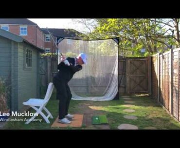 Lockdown Golf - Maintaining posture through impact
