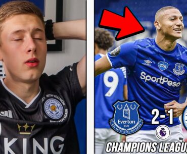 Another LOSS as Our Champions League DREAMS FADE Even More... | Everton 2-1 Leicester City