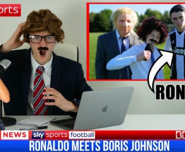 Cristiano RONALDO meets BORIS JOHNSON! Penalty Shootout