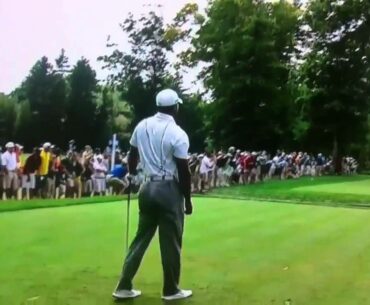 Tiger Woods yells God damn it