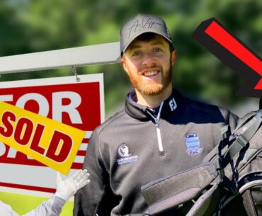HE SOLD ALL HIS GOLF CLUBS!!