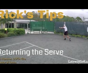 Tennis Tip #005 - Returning the Serve
