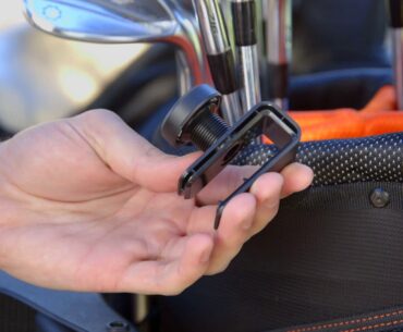 Bag Latch-It magnetically attaches and detaches your favorite golf gear