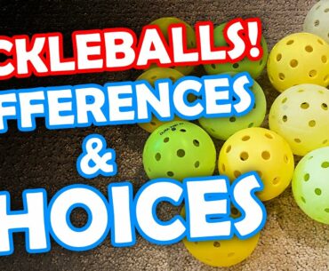Differences between popular pickleballs and what you should get
